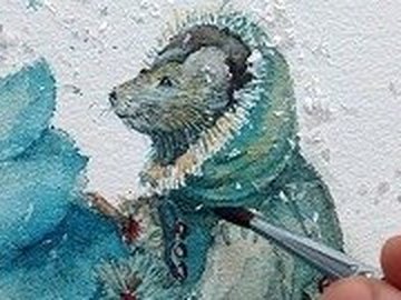 Открытие выставки акварелей Оксаны Мицник «Мышки из сказки»
