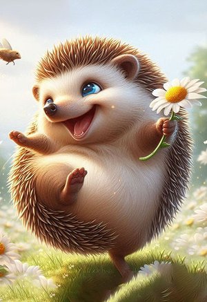 Любопытный ёжик