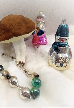 Ватная ёлочная игрушка