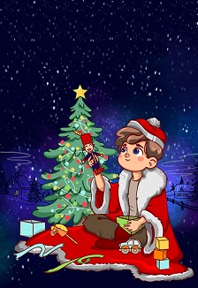 Новогодняя ёлка со спектаклеи "Как я стал Дедом Морозом"