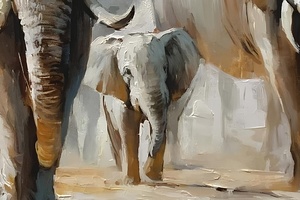 Живопись. Акрил. Семья