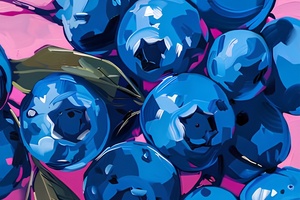 Живопись. Акрил. Черника