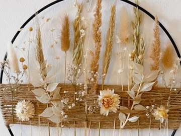 Зеркало с сухоцветами