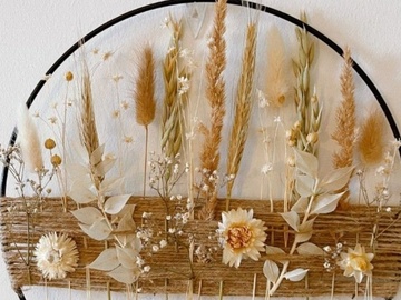 Зеркало с сухоцветами