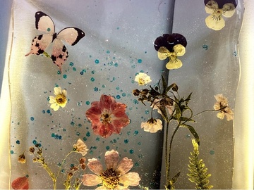 Ночник с сухоцветами