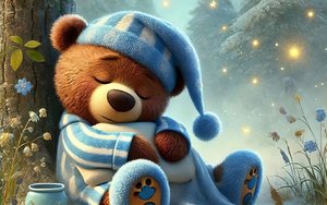 Медвежонок просыпается